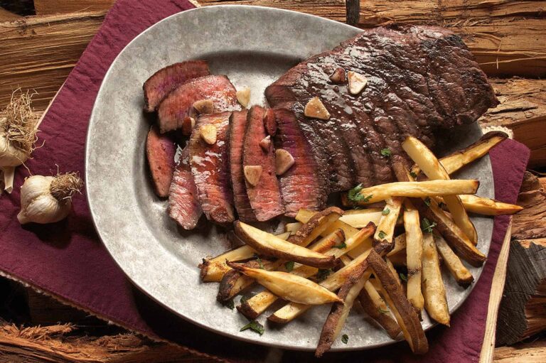Saut&eacute;ed beef and potatoes in soy sauce