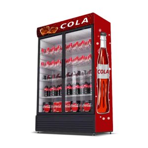 Xinmeng Commercial Upright Beverage Display Cooler Glass Door Refrigerator