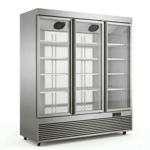 Xmen 3 Door Upright Display Fridge Stainless Steel 1200L